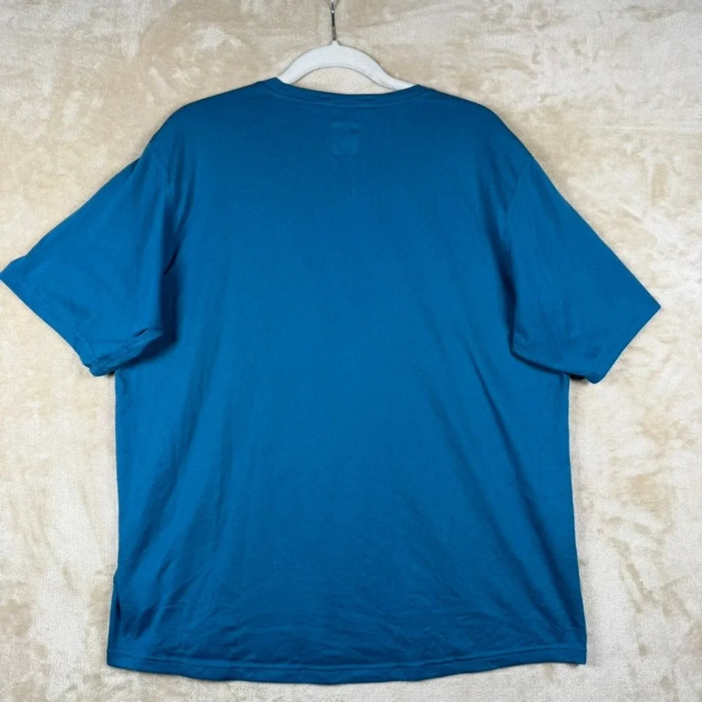 The North Face Mens VaporWick Performance T-Shirt Blue Teal Large RN61661